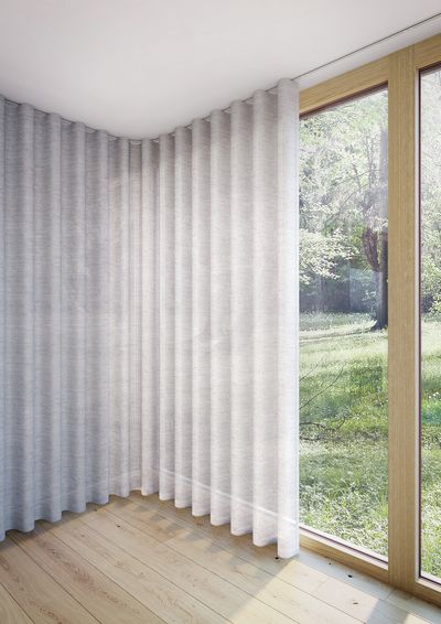 Sistemas de rieles, SG 3870, Yoga room, recessed curtain track