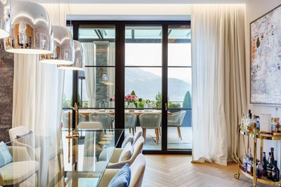 Sistemas de rieles, SG 5600, Customer Fabrics, Villa at the lake, Lucerne, Switzerland